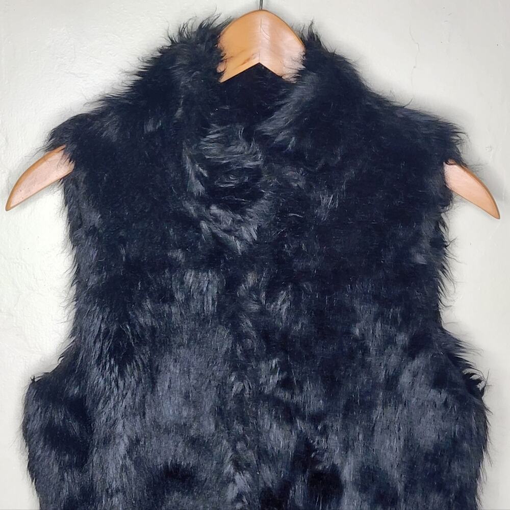 White House Black Market Faux Fur Vest Women's Size XS